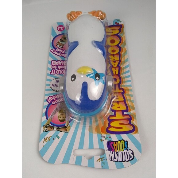 Penguin Squishy Ping Stretcharoos Figure Toy Bettertoyz Squeezable Squish Bird - Picture 13 of 16